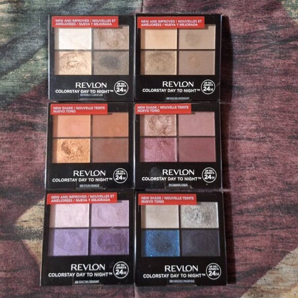 ✨ Revlon ColorStay Day-to-Night – 6-Piece Eyeshadow Quad Bundle ✨ - Picture 2 of 6